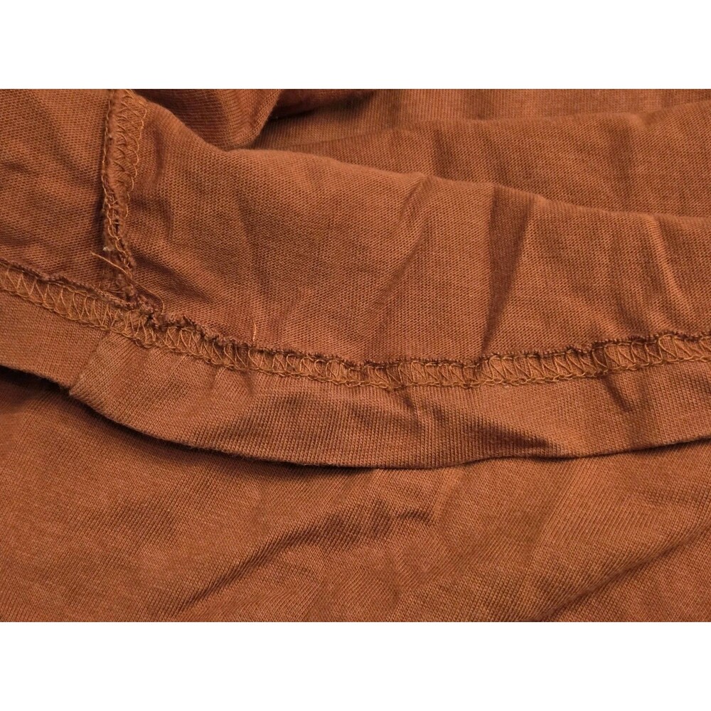 L.L. Bean Unshrinkable Long Sleeve T-Shirt XXL Tall Rust Orange Pocket Tee - Picture 5 of 5
